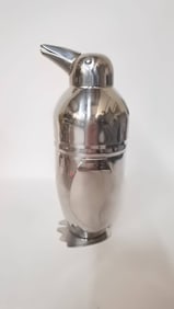 OGGI Chrome Penguin Cocktail Shaker