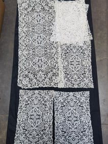 (7) Vintage Eyelet Lace Crochet