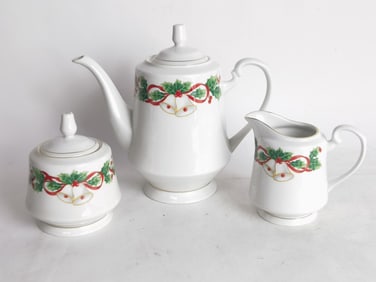 (3) Vintage Sango Noel Christmas Coffee Wares