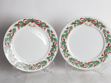 (2) Vintage Sango Noel Christmas Plates