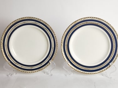 (2) Vintage Crown Ducal Porcelain Duchess Plates