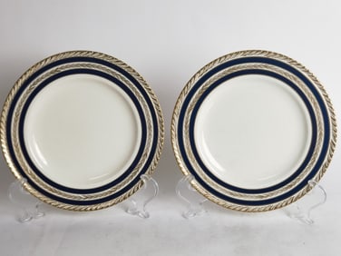 (2) Vintage Crown Ducal Porcelain Duchess Plates