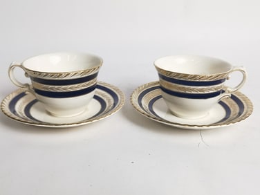(2) Crown Ducal Ware Porcelain Duchess Tea Cup Set