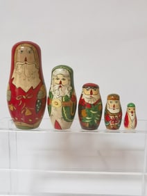 Vintage Russian Painted Nesting Dolls