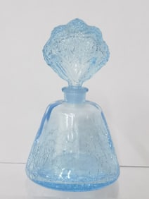 Vintage Blue Glass Perfume Bottle