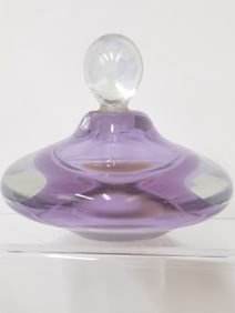 Vintage Murano Italy Purple Glass Perfume Bottle