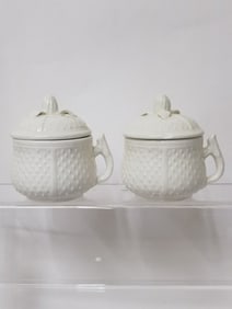 (2) Vintage Musee Des Arts Pot de Creme