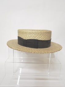 Dobbs Fifth Ave Hubert W. White Straw Fedora Hat