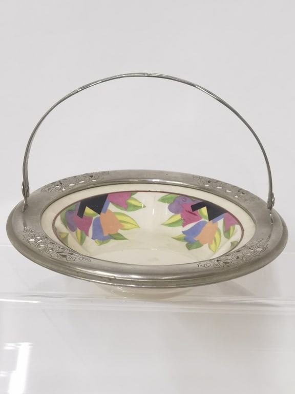 Vintage Leigh Potters Umbertone for Faberware Bowl: Vintage Leigh Potters Umbertone for Faberware Bowl, 6.75in