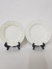 Pr. of Wedgwood Embossed Queens Ware Plates