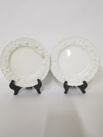 Pr. of Wedgwood Embossed Queens Ware Plates