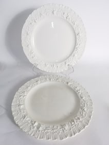 Pr. of Wedgwood Embossed Queens Ware Plates