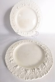 Pr. of Wedgwood Embossed Queens Ware Plates