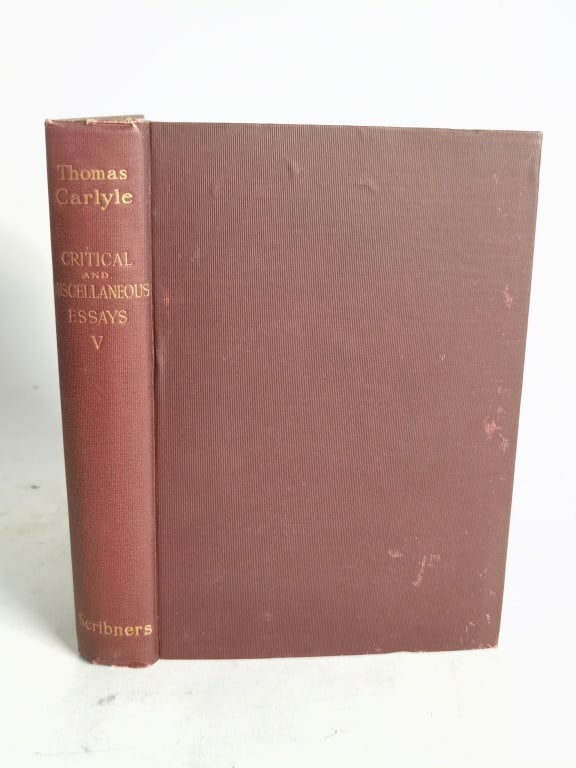 1899 Thomas Carlyle: Critical and Miscellaneous Es: 1899 Thomas Carlyle: Critical and Miscellaneous Essays, Vol. V, 8.5in