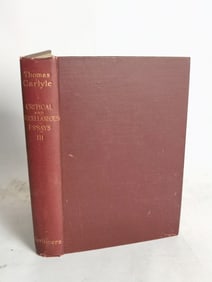 1899 Thomas Carlyle: Critical and Miscellaneous Es
