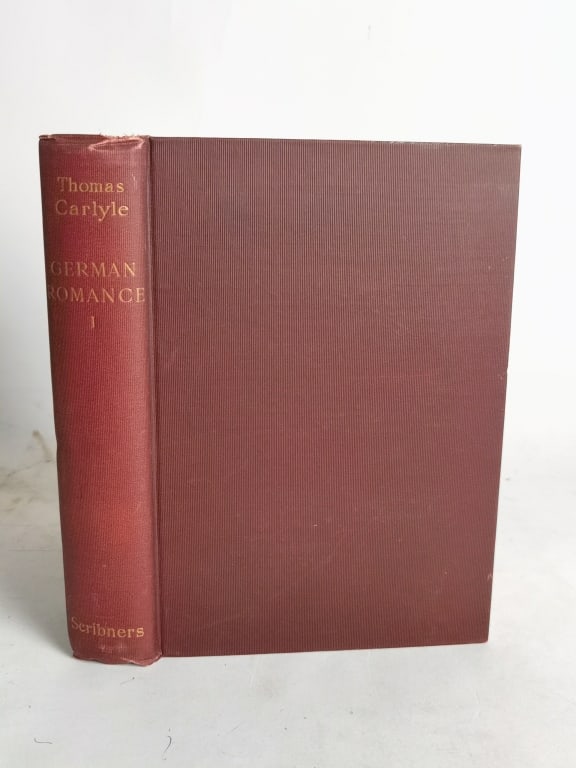 1898 Thomas Carlyle: German Romans, Vol. I: 1898 Thomas Carlyle: German Romans, Vol. I, 8.5in