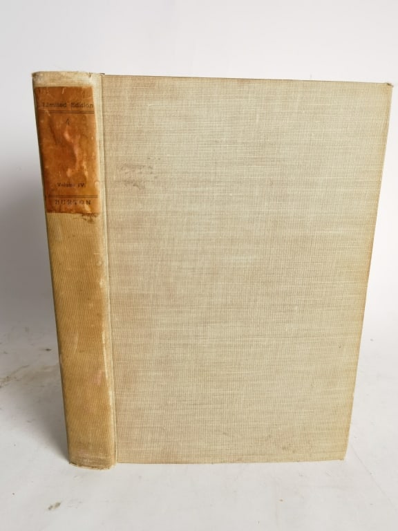 1904 Limited Ed. Burton's The Book of the Thousand: 1904 Limited Ed. Burton's The Book of the Thousand Nights and a Night, Vol. IV, 643/1000, 9.75in