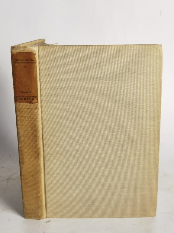 1904 Limited Ed. Burton's The Book of the Thousann: 1904 Limited Ed. Burton's The Book of the Thousand Nights and a Night, Supplement Book I, Vol. XI 643/1000, 9.75in
