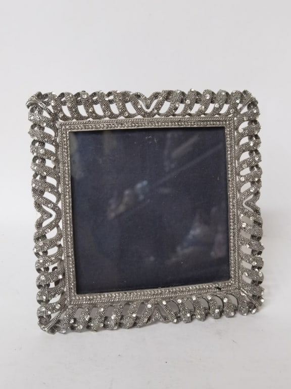 Rhinestone Inlay Metal Photo Frame (1 of 2)