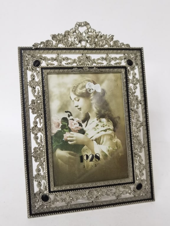 Rhinestone Inlay Metal Photo Frame (1 of 4)