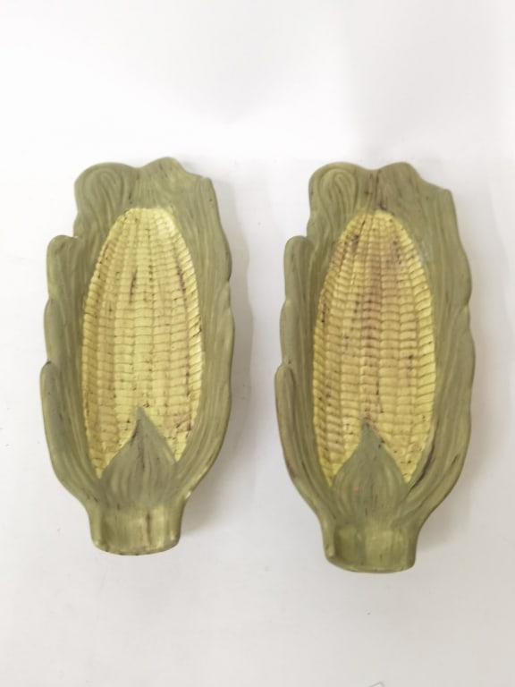 (2) Vintage Ceramic Corn Cob Dishes (1 of 3)