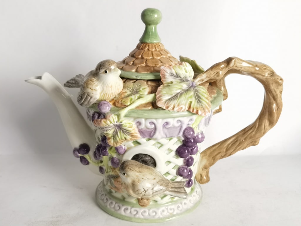 Vintage Fitz & Floyd Essentials Porcelain Birds Te (1 of 6)