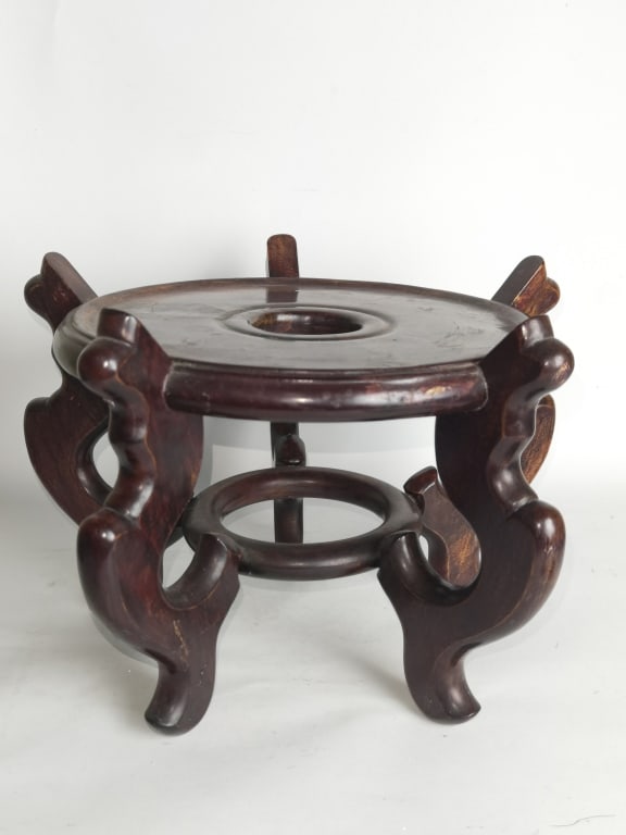 Large Chinese Wood Carved Stand (1 of 3)