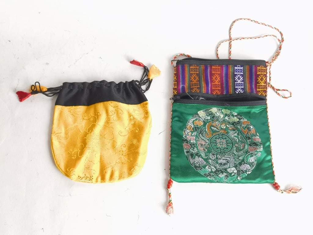 (2) Chinese Embroidery Bag (1 of 2)