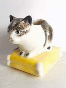 Vintage Ceramic Kitten Flower Pot