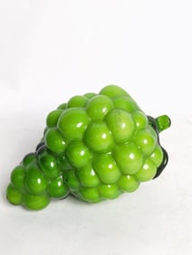 Vintage Art Glass Green Grapes