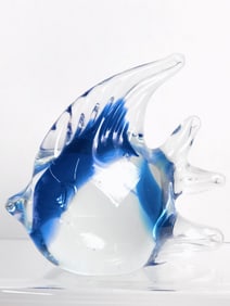 Art Glass Blue Fish