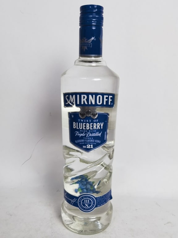 Smirnoff Blueberry Triple Distilled Vodka: Smirnoff Blueberry Triple Distilled Vodka, 12in
