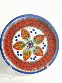 Vintage Italian Firenze Hand Painted Ceramic Plate