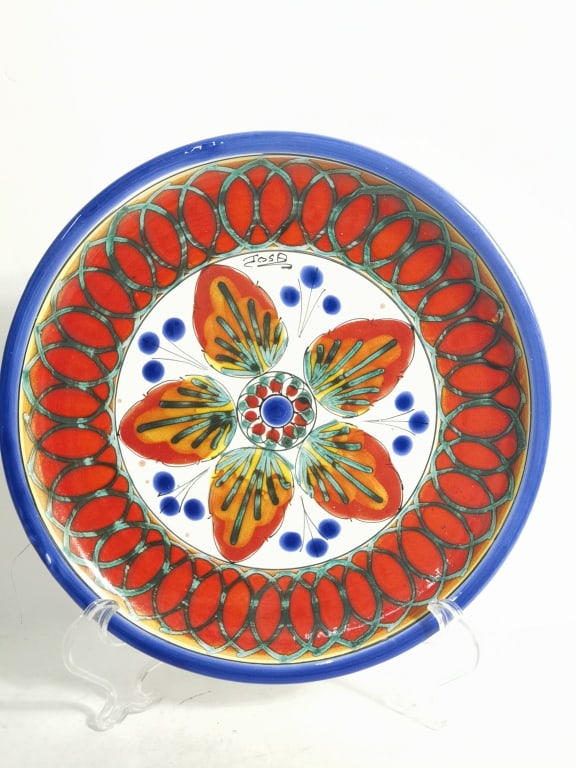 Vintage Italian Firenze Hand Painted Ceramic Plate (1 of 5)