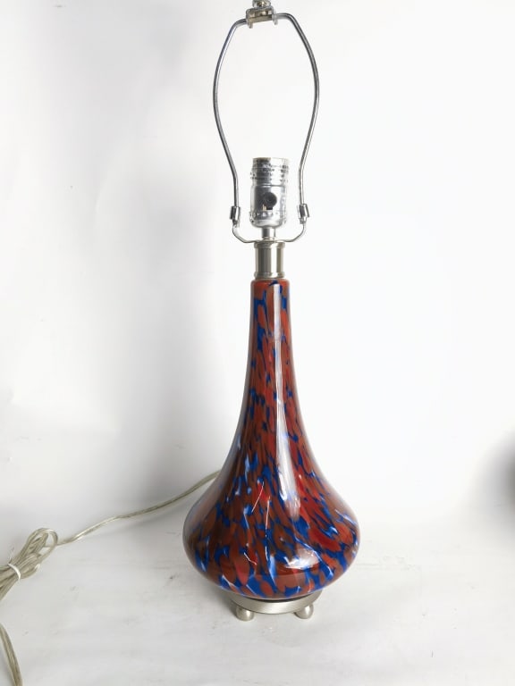 Vintage Art Deco Art Glass Table Lamp (1 of 5)
