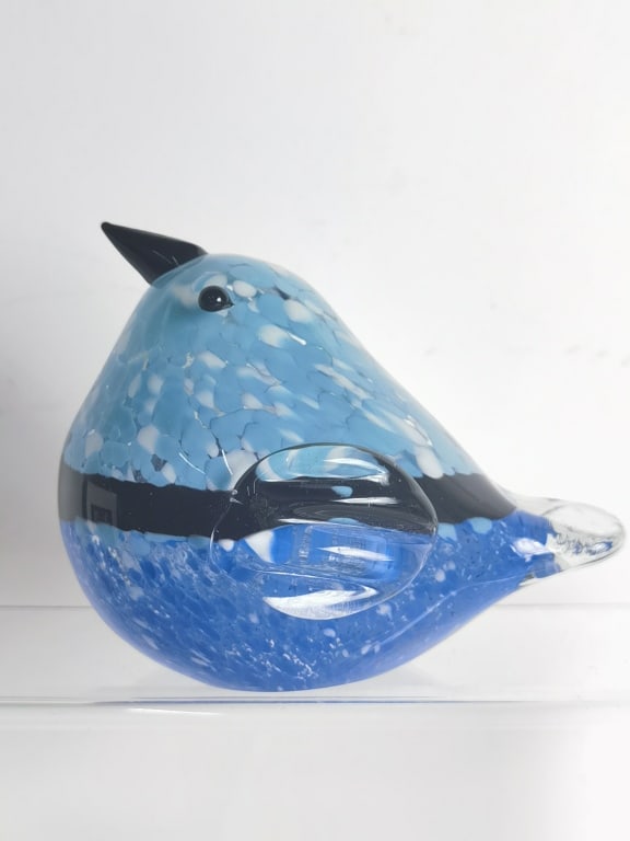 Vintage Murano Italy Art Glass Bird: Vintage Murano Italy Art Glass Bird, 4in