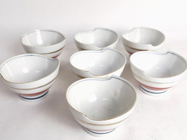 (7) Vintage Japanese Porcelain Bowls