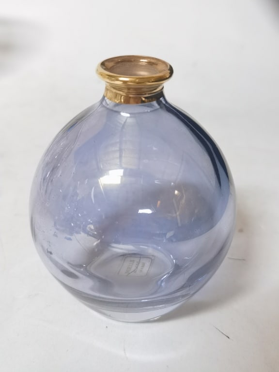 Italian Purple Illusions Lead Perfume Bottle: Italian Purple Illusions Lead Perfume Bottle, 3 5/8in