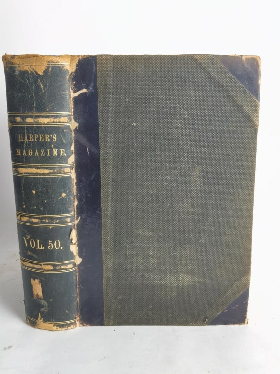 1875 Harper's New Monthly Magazine, Vol. L: 1875 Harper's New Monthly Magazine, Vol. L, 10in