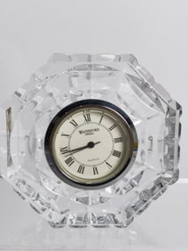 Vintage Waterford Crystal Quartz Table Clock