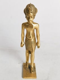 Vintage MMA King Tut Gold Plated Pewter Sculpture