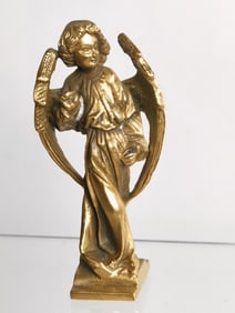 Vintage MMA Brass Angel Figurine