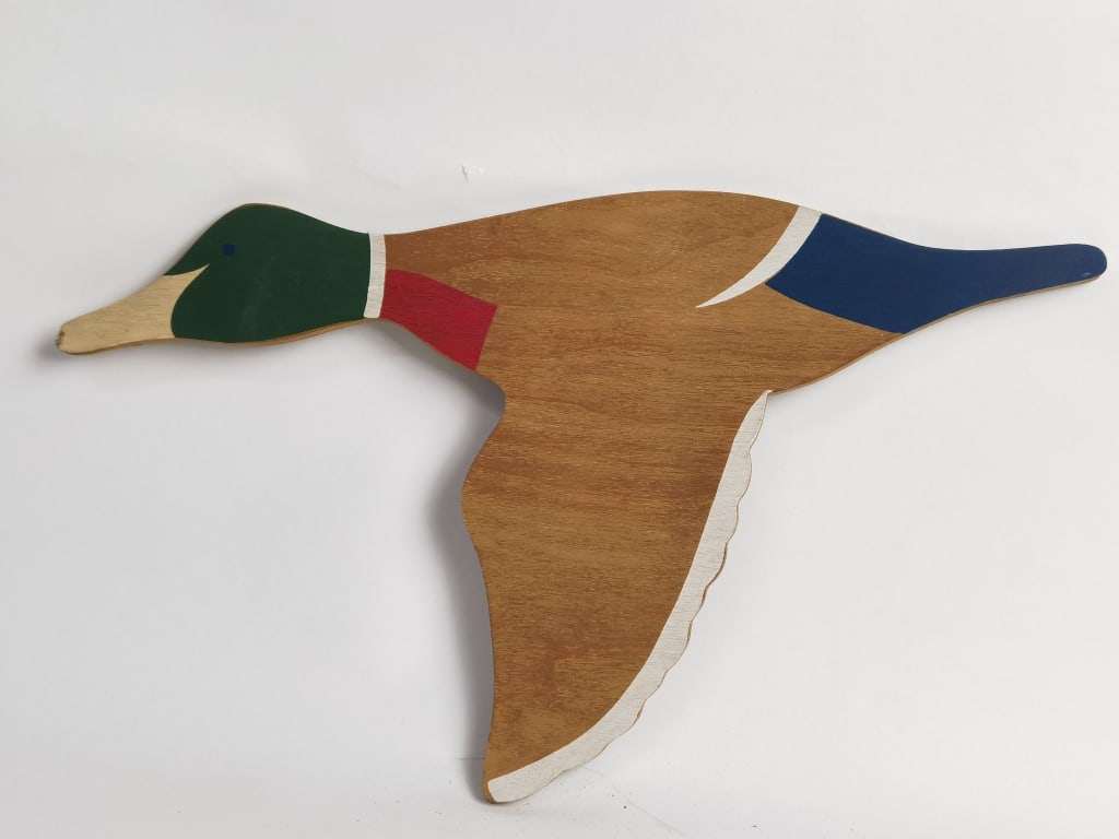 Vintage Mallard Duck Wooden Wall Decor (1 of 6)