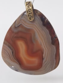 Natural Agate Slice Pendant