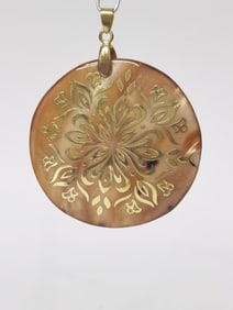 Painted Mother-of-Pearl Pendant