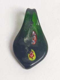 Vintage Murano Italy Art Glass Millefiori Pendant
