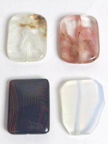 Group of Vintage Plastic/Glass/Agate Pendants