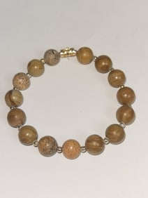 Vintage Soapstone Bead Bracelet