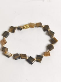 Vintage Agate Bead Bracelet