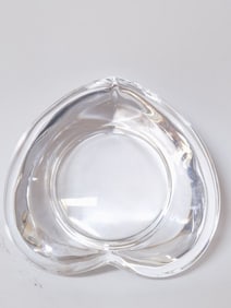 Orrefors Clear Crystal Heart Paperweight